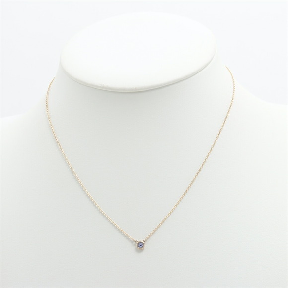 Tiffany Color Vis the Yard Chain Necklace Silver Amethyst